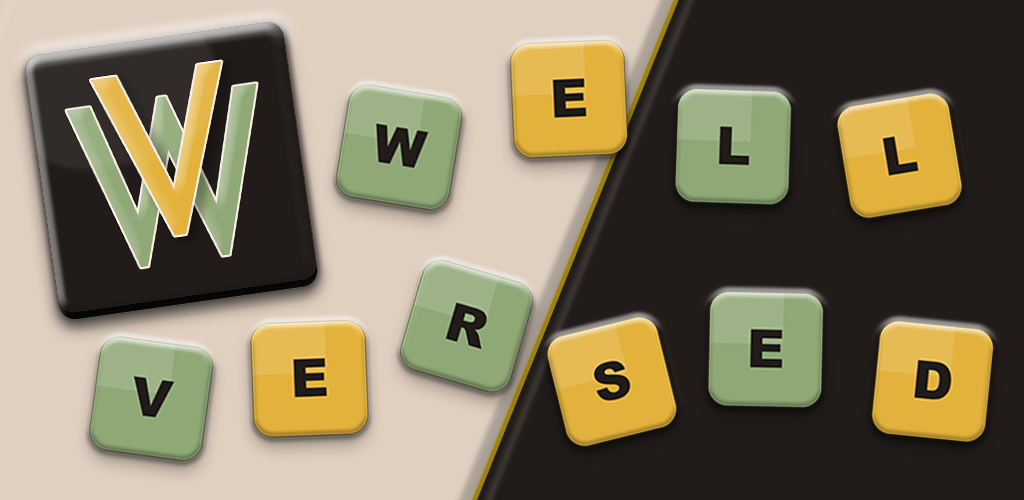 Well Versed logo with letter tiles spelling WELL VERSED